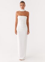 Libra Maxi Dress - White - 图片 2