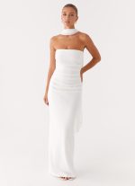 Libra Maxi Dress - White - 图片 6