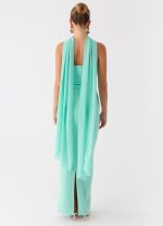Libra Maxi Dress - Aqua - 图片 3