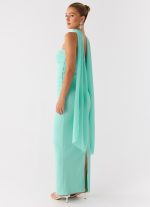 Libra Maxi Dress - Aqua - 图片 5