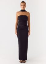 Libra Maxi Dress - Black - 图片 4
