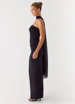 Libra Maxi Dress - Black - 图片 5