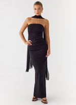 Libra Maxi Dress - Black - 图片 3