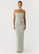 Libra Maxi Dress - Pastel Sage