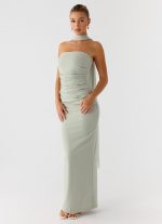 Libra Maxi Dress - Pastel Sage - 图片 4