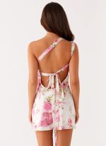 Lights Out Mini Dress - Ivory Floral Print - 图片 4