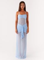 Lily Halter Maxi Dress - Blue - 图片 2