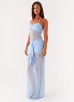 Lily Halter Maxi Dress - Blue - 图片 6