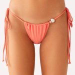 Liona Bead Bikini Bottoms - Coral