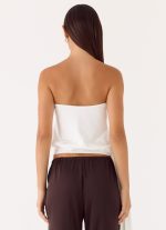 Livia Strapless Top - White - 图片 3