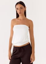 Livia Strapless Top - White - 图片 5