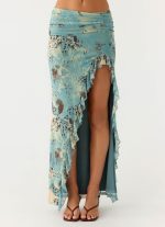 Lloyd Maxi Skirt - Aqua Blur - 图片 2