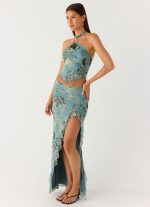 Lloyd Maxi Skirt - Aqua Blur - 图片 5