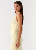 Log In Halter Top - Yellow - 图片 2