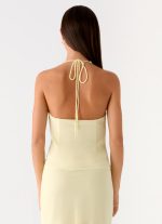 Log In Halter Top - Yellow - 图片 3