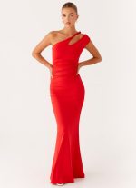 Lopez Maxi Dress - Tangerine