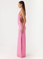 Lorenz Sequin Maxi Dress - Pink - 图片 2