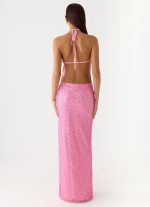 Lorenz Sequin Maxi Dress - Pink - 图片 3