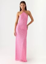 Lorenz Sequin Maxi Dress - Pink - 图片 6
