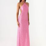 Lorenz Sequin Maxi Dress - Pink