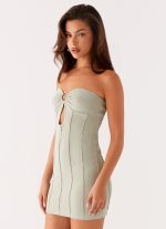 Love Affair Mini Dress - Sage - 图片 3