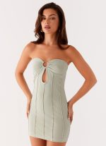 Love Affair Mini Dress - Sage - 图片 6