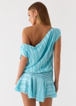 Lowey Mini Dress - Pale Blue - 图片 3