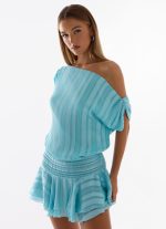 Lowey Mini Dress - Pale Blue - 图片 6