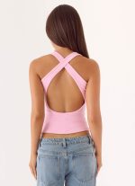 Lua Halter Top - Pink - 图片 3
