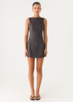 Lulita Mini Dress - Charcoal Grey - 图片 2