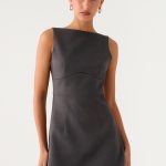 Lulita Mini Dress - Charcoal Grey