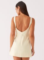 Lulita Mini Dress - Buttercream Yellow - 图片 3