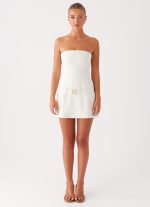 Lume Strapless Mini Dress - Ivory - 图片 6