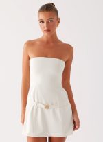 Lume Strapless Mini Dress - Ivory - 图片 5