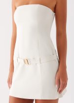 Lume Strapless Mini Dress - Ivory - 图片 4