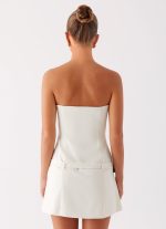 Lume Strapless Mini Dress - Ivory - 图片 2