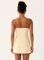 Luna Rosa Mini Dress - Baby Yellow - 图片 2