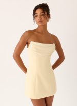 Luna Rosa Mini Dress - Baby Yellow - 图片 5