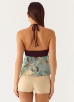 Lyrica Halter Top - Aqua Blur - 图片 3
