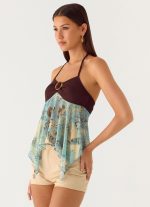 Lyrica Halter Top - Aqua Blur - 图片 6