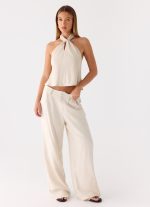 Maddox Linen Top - Oat - 图片 5