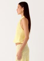 Maddox Scarf Top - Lemon - 图片 2