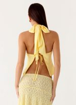 Maddox Scarf Top - Lemon - 图片 3