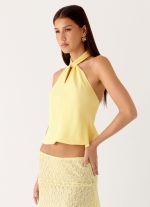 Maddox Scarf Top - Lemon - 图片 5