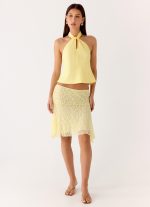 Maddox Scarf Top - Lemon - 图片 6