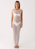 Maeva Maxi Dress - White - 图片 2