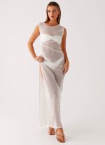 Maeva Maxi Dress - White - 图片 5