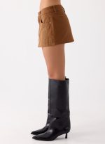 Maeve Mini Skirt - Tan - 图片 3