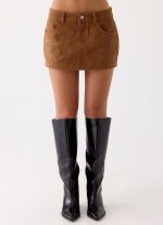 Maeve Mini Skirt - Tan - 图片 5