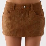 Maeve Mini Skirt - Tan